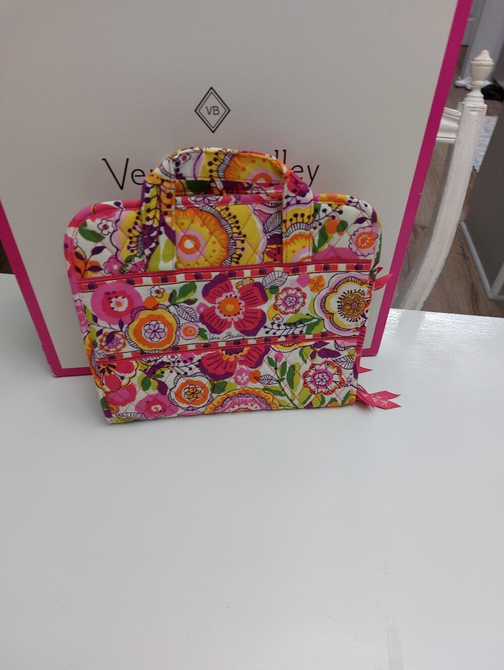 Vera Bradley Large Duffel & Hanging Organizer Clementine New - Picture 2 of 9